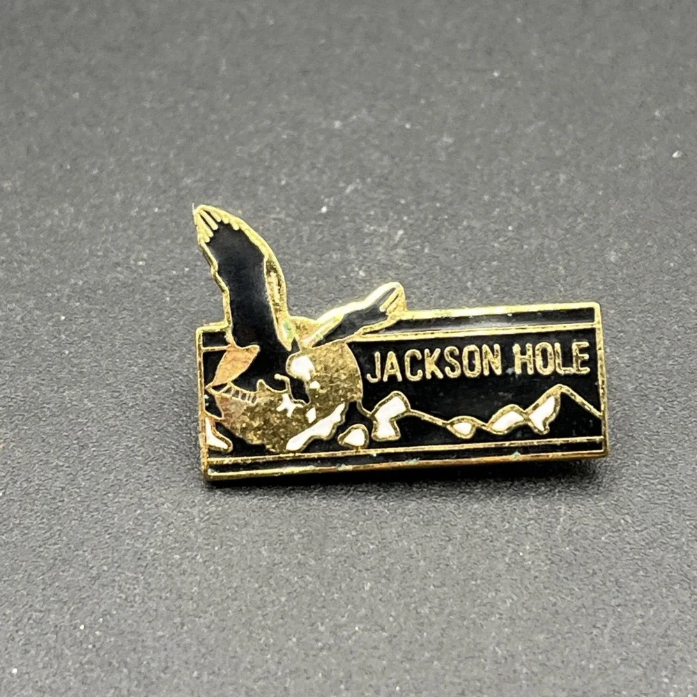 Jackson Hole Wyoming‎ Bald Eagle United States Of America Lapel Hat Pin